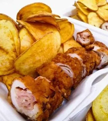 Cordon bleu con papas rústicas